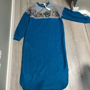 4/$10 Higher State Vintage Nightie Nightwear Night Shirt Dog Print NWT One Size